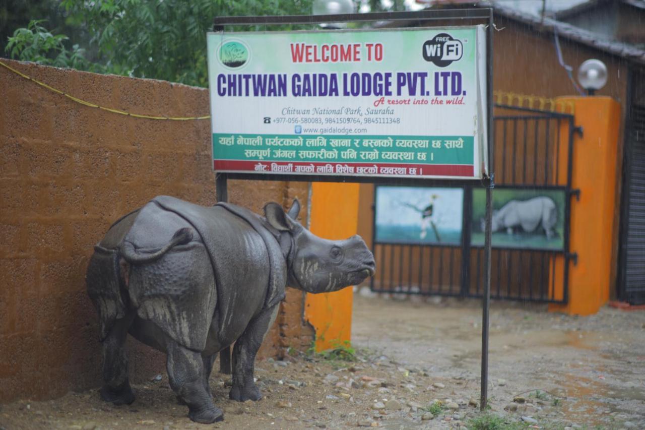 Chitwan Gaida Lodge - Animal Lovers & Birdwatchers Paradise Sauraha Eksteriør bilde